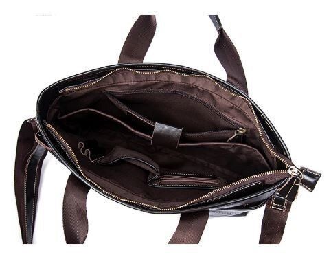 Сумка під ноутбук з гладкої шкіри Vintage 14890 Коричнева 14890 фото
