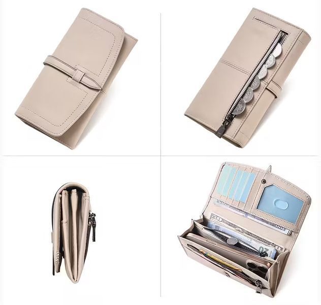 Кожаный женский кошелек Vintage K00246 Белый K00246 фото