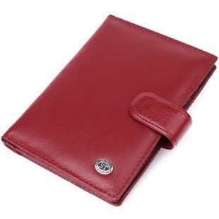 Стильна обкладинка на документи для жінок з натуральної шкіри ST Leather 23117 Бордовий 23117 фото