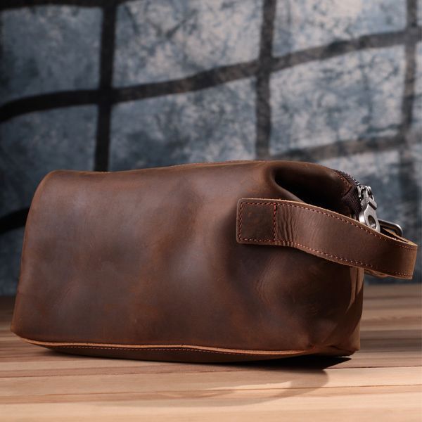 Чоловіча барсетка у вінтажному стилі з натуральної шкіри Vintage sale_15109 Коричневий sale_15109 фото