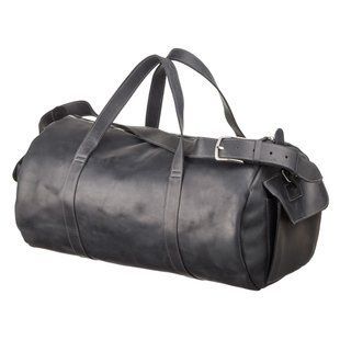 Сумка дорожная Grande Pelle 11046 из винтажной кожи Черная 11046 фото