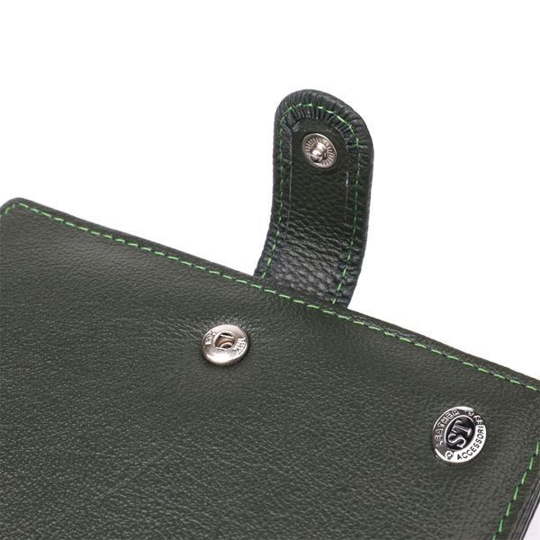 Оригинальная обложка на документы унисекс из натуральной кожи ST Leather 23119 Зеленый 23119 фото
