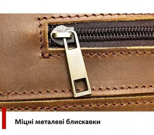 Купить Мужская кожаная сумка под ноутбук, деловой портфель из кожи