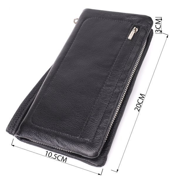 Женский кожаный кошелек-клатч с отделением под телефон ST Leather 23101 Черный 23101 фото