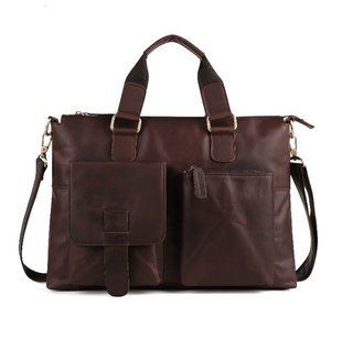 Чоловічий шкіряний портфель Vintage S00375 Темно-коричневий S00375 фото