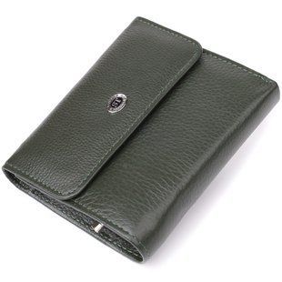 Жіночий гаманець середнього розміру із натуральної шкіри ST Leather 23074 Зелений 23074 фото