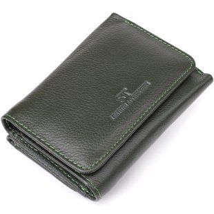 Маленький гаманець зручного формату із натуральної шкіри ST Leather 23076 Зелений 23076 фото
