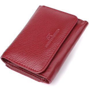 Компактный кошелек удобного формата из натуральной кожи ST Leather 23077 Бордовый 23077 фото