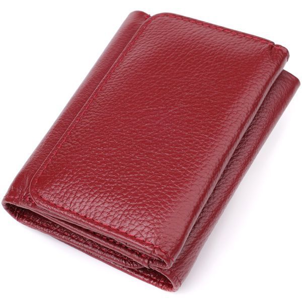 Компактный кошелек удобного формата из натуральной кожи ST Leather 23077 Бордовый 23077 фото