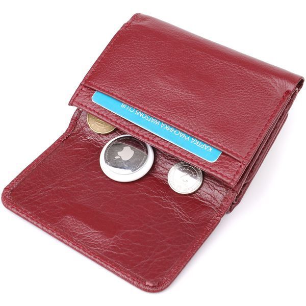 Компактный кошелек удобного формата из натуральной кожи ST Leather 23077 Бордовый 23077 фото