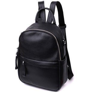 Кожаный женский рюкзак с функцией сумки Vintage 22567 Черный 22567 фото