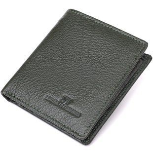 Жіночий гаманець на магніті з натуральної шкіри ST Leather 23093 Зелений 23093 фото