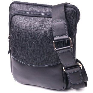 Мужская сумка из комбинированой натуральной кожи SHVIGEL 18720 Черная 18720 фото